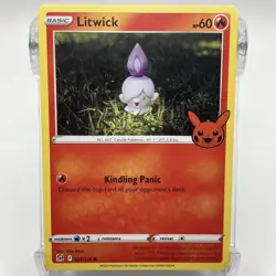 Litwick Non-Holographic Common 024/196 Pokemon TCG Trick or Trade NM/M - Image 1