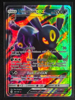 Umbreon GX 80/149 (Ultra Rare) Sun & Moon Base Set Lightly Played - Image 1