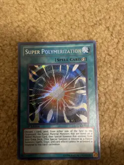 Yugioh! Super Polymerization - LCGX-EN101 - Secret Rare - 1st Edition LP - Image 1