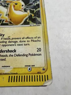 Pikachu Ex Series Collectors Tin Promo Pokemon Card 012 DMG - Image 3