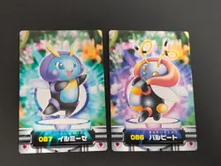Illumise Volbeat Pokemon Card Zukan Carddass Advanced Generation Japanese eb147 - Image 1