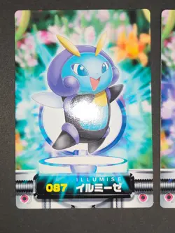 Illumise Volbeat Pokemon Card Zukan Carddass Advanced Generation Japanese eb147 - Image 2