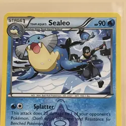 Team Aqua's Sealeo 4/34 2015 Double Crisis Pokemon Card TCG Nintendo - VLP - Image 2