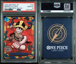 PSA 10 ONE PIECE DAY 25 Premium Card Collection Monkey D. Luffy P-110 2025 Japan - Image 3