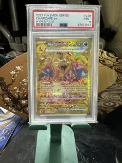 Pokemon TCG Charizard EX Obsidian Flames Holo Hyper Rare Card PSA 9 - Image 1