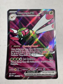 Pokemon TCG Yanmega EX Full Art Double Rare Holo Card 206/182 Destined Rivals - Image 1
