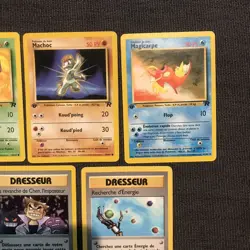 Vintage Pokemon TCG 7 Card Lot 1st Ed. French- Fossil Team,Rocket Un/Common WOTC - Image 4