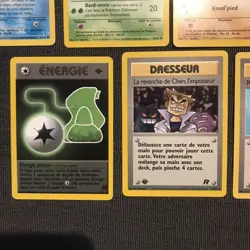 Vintage Pokemon TCG 7 Card Lot 1st Ed. French- Fossil Team,Rocket Un/Common WOTC - Image 5