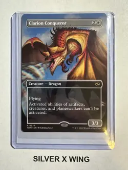 Clarion Conqueror Borderless x1, MTG, Tarkir: Dragonstorm, TDM, NM - Image 1