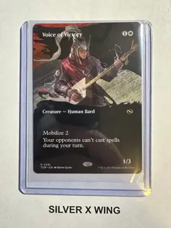Voice of Victory Borderless x1, MTG, Magic the Gathering, Tarkir: Dragonstorm,NM - Image 1