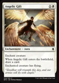 Angelic Gift - Medium Play MTG Battle for Zendikar - Image 1