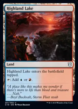 Highland Lake - Light Play MTG Commander 2019 - Image 1