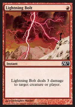 Lightning Bolt - Medium Play MTG Magic 2011 Core Set - Image 1