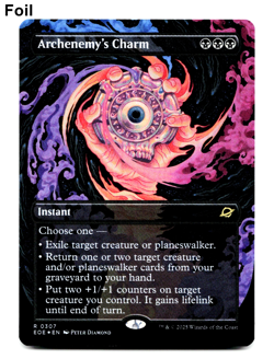 Archenemy's Charm (Borderless) - FOIL - [Edge of Eternities] MTG Magic NM/M 💀 - Image 1