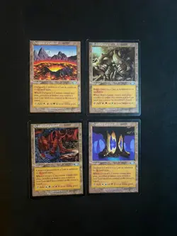 Planeshift Darigaaz's Caldera/etc x4 Lands MP Magic MTG Cards - Image 1