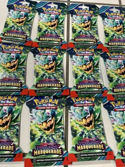 Lot of 12 Pokemon Scarlet and Violet Twilight Masquerade Sleeved Booster Packs!! - Image 1