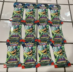Lot of 12 Pokemon Scarlet and Violet Twilight Masquerade Sleeved Booster Packs!! - Image 3