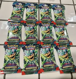 Lot of 12 Pokemon Scarlet and Violet Twilight Masquerade Sleeved Booster Packs!! - Image 4