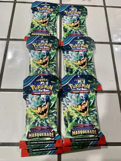 Lot of 12 Pokemon Scarlet and Violet Twilight Masquerade Sleeved Booster Packs!! - Image 5