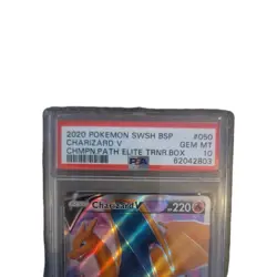 PSA 10 Gem Mint Charizard V SWSH050 Champions Path Elite Trainer Box Pokemon - Image 3