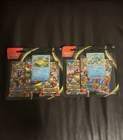 Pokemon Mega Evolutions 3 Pack Blister - Psyduck and Golduck - LOT OF 2 NEW 3Pk - Image 1