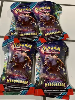 Lot of 12 Pokemon Scarlet and Violet Twilight Masquerade Sleeved Booster Packs - Image 3