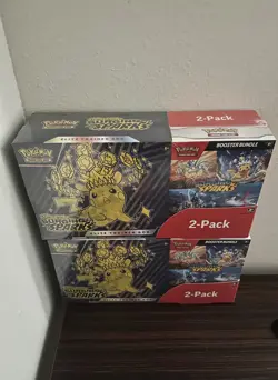 Pokemon Surging Sparks ETB & Booster Bundle Costco 2-Pack Sealed - LOT of 2 NEW - Image 1