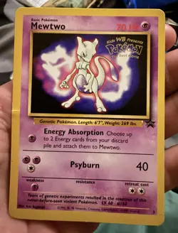 Mewtwo (WB Movie Promo) Stamped #3 Pokemon TCG Nintendo - Image 1