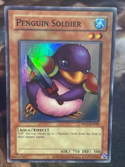 (RP01) Yugioh! TCG - 'Penguin Soldier' - RP01-EN089. Super Reprint NM - Image 1