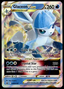 Glaceon VSTAR SWSH197 JUMBO OVERSIZED Black Star Promo Pokemon Card - Image 1