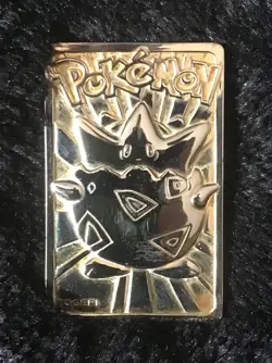 1999 Nintendo Limited Edition 23 Karat Gold Plated TOGEPI Pokemon Card Burger K. - Image 1