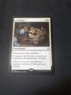 Solemnity. Rare enchantment Magic the Gathering Card. - Image 1