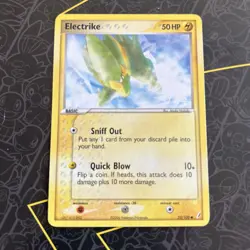 Electrike 52/100 EX Crystal Guardians Common 2006 Nintendo Pokemon Card D2 - Image 1