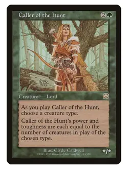 Caller of the Hunt MTG Mercadian Masque Rare LP Lightly Played Single Card - Image 1
