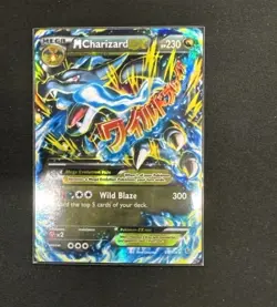Pokemon Mega M Charizard EX TCG Secret Ultra Rare Holo Card XY Flashfire 108/106 - Image 1