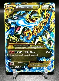 Pokemon Mega M Charizard EX TCG Secret Ultra Rare Holo Card XY Flashfire 108/106 - Image 2