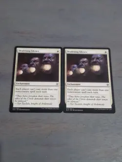 Magic the Gathering Throne of Eldraine 010 X2 Deafening Silence PACK FRESH - Image 1