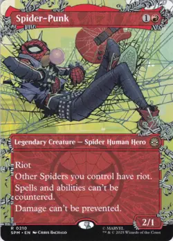 MTG Spider-Punk (0210) (Borderless) (210) | NM | Spider-Man (SPM) - Image 1