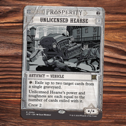 Unlicensed Hearse - NM - Outlaws of Thunder Junction - MTG - Magic - Image 1