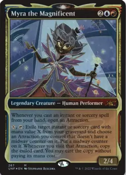 MTG Myra the Magnificent (Showcase) Foil NM Unfinity Magic 267 - Image 1