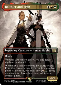 NM - Balthier and Fran (0319) (Borderless) R FINAL FANTASY 319 - Image 1
