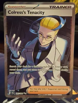 Pokemon - Colress's Tenacity Ultra Rare SV: Shrouded Fable 087/064 NM Holo - Image 1