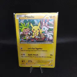 Pokemon Pikachu XY95 Holo 2016 Let's Eat Together | RARE - Image 1