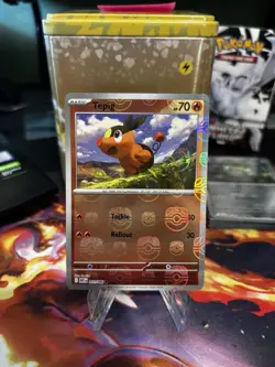 Pokemon TCG Tepig (Master Ball Pattern) 011/086 SV: White Flare Holo Near Mint - Image 1