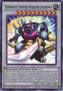 Yugioh! Superheavy Samurai Warlord Susanowo - SECE-ENS11 - Super Rare - Limited - Image 1