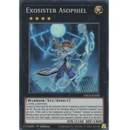 Yugioh - Exosister Asophiel (Super Rare) (1st Edition) - GRCR-EN020 P - Image 1