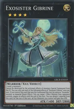 Yugioh - Exosister Gibrine (Super Rare) (1st Edition) - GRCR-EN019 P - Image 1