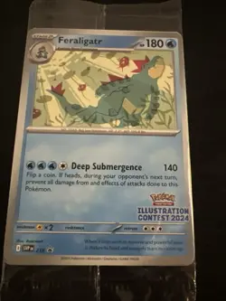 2024 Pokemon Illustration Contest Sealed Promo 3 Card Pack - Feraligatr Pikachu - Image 2