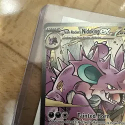 Pokemon TCG Team Rockets Nidoking EX Holo Card 233/182 Destined Rivals Series - Image 2