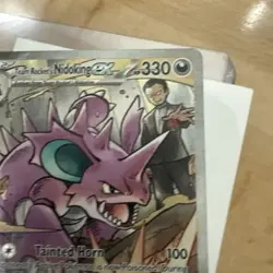 Pokemon TCG Team Rockets Nidoking EX Holo Card 233/182 Destined Rivals Series - Image 3